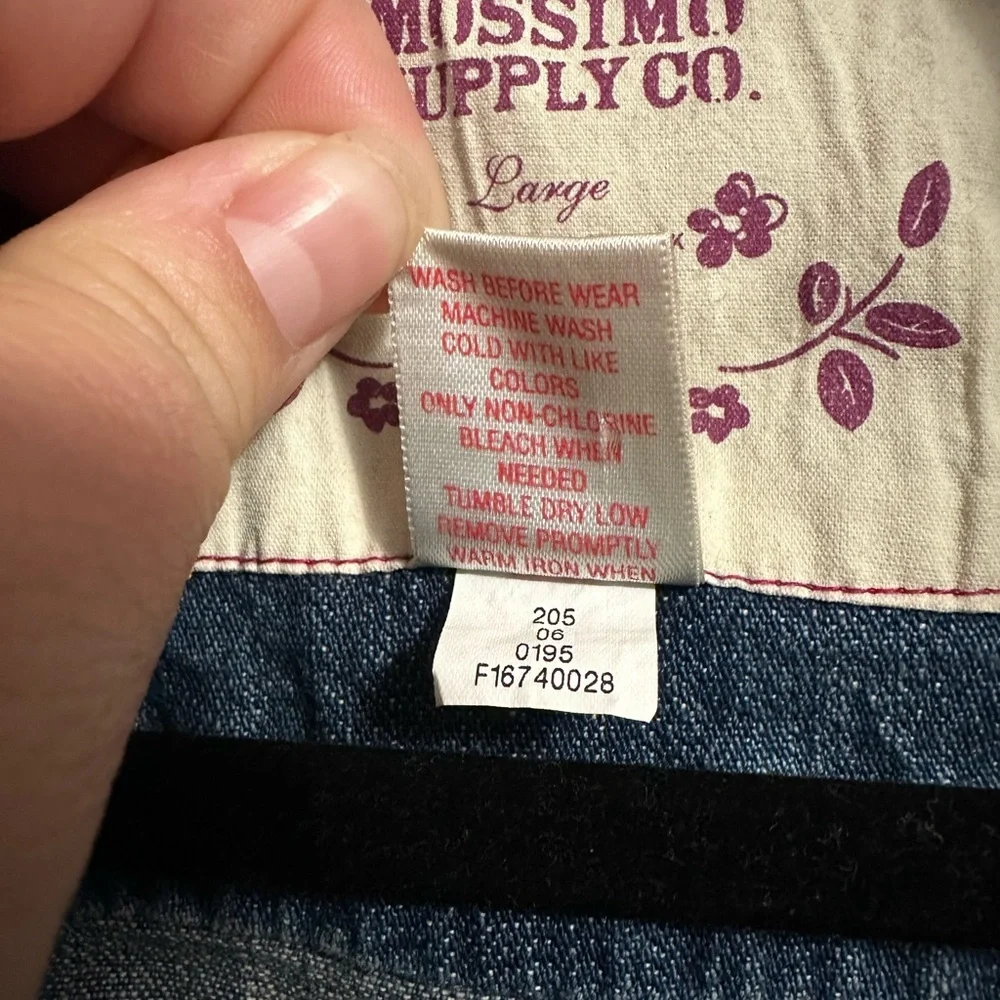 Y2K Mossimo Supply Co. Blue Denim Jacket - Picture 4 of 4